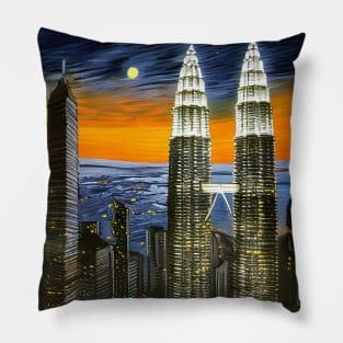 Malaysia Petronas Twin Towers Pillow