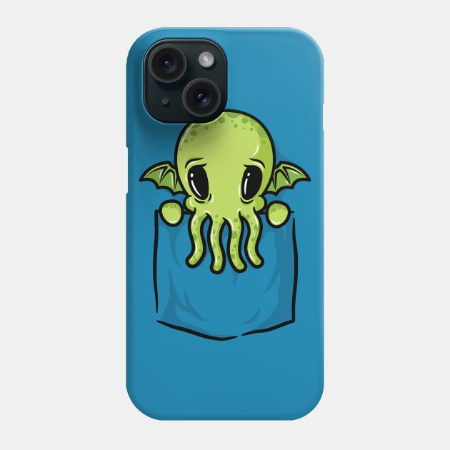 Pocket Cthulhu Phone Case by mikehandyart