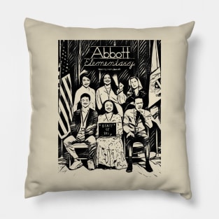 abbott elementary Pillow