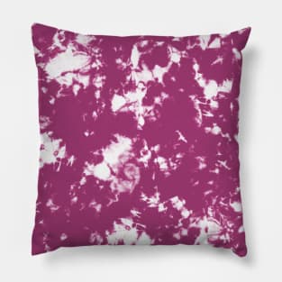 Berry pink Storm - Tie Dye Shibori Texture Pillow