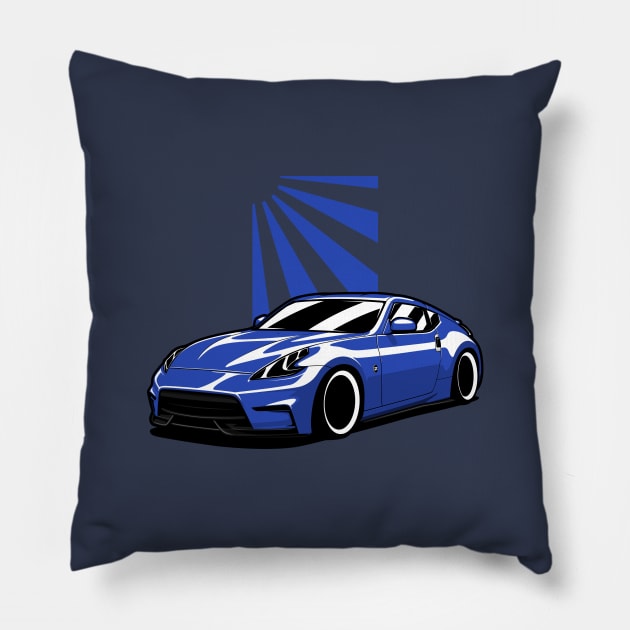 Blue 370Z JDM Pillow by KaroCars