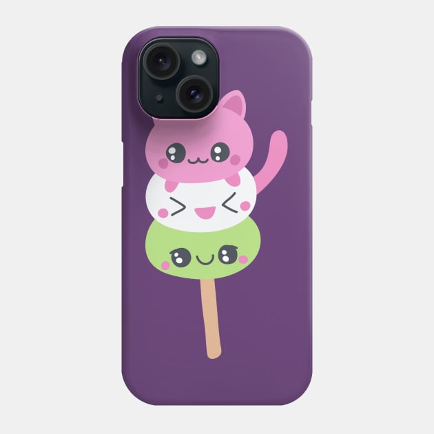 Neko dango Phone Case by runlenarun