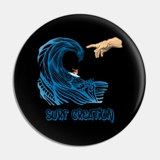 Surf Creation Michelangelo Big Blue Wave Pin