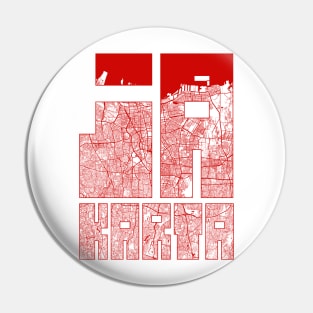 Jakarta, Indonesia City Map Typography - Oriental Pin