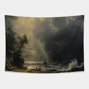 Puget Sound on the Pacific Coast by Albert Bierstadt Tapestry