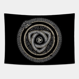 Ouroboros Viking Jormungandr Norse Pagan Serpent Tapestry