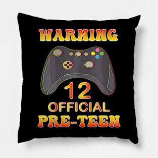 12th Birthday Official Pre-teen Video Gamer Pillow