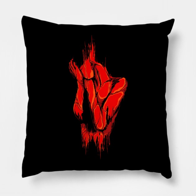 Blood Bath Pillow by opawapo