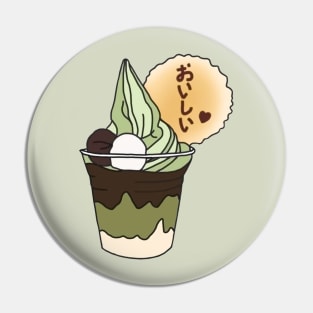 Matcha Soft Icecream Pin