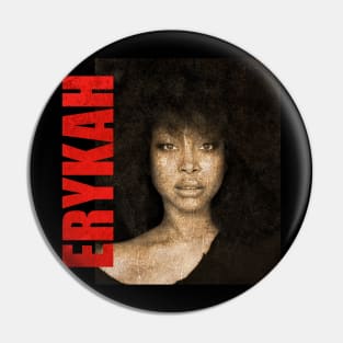 TEXTURE ART- Erykah Badu - Retro Aesthetic Fan Art 1 Pin