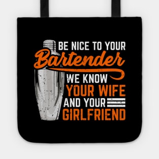 Funny Bartender Barkeeper Gift Tote