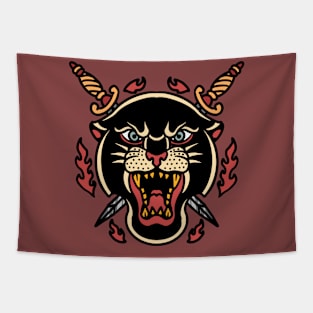 panther and swords Tapestry