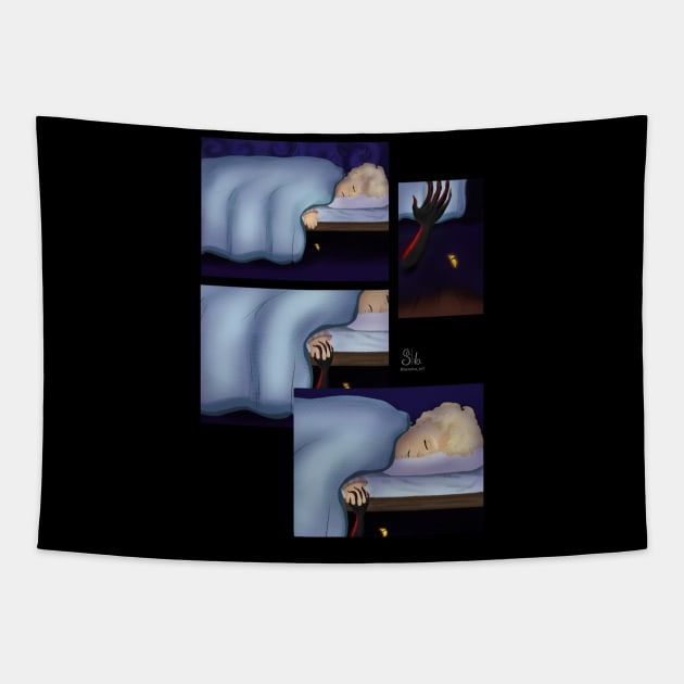 Monster under your bed Tapestry by AC Salva