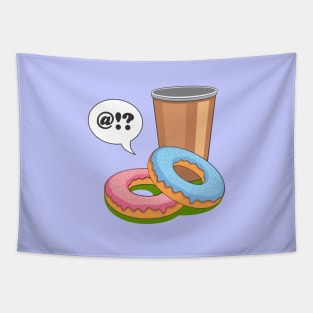 donuts and coffee Tapestry