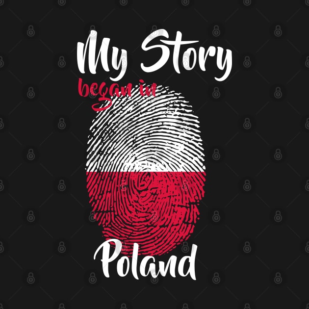 Poland Flag Fingerprint My Story DNA Polish by Your Culture & Merch