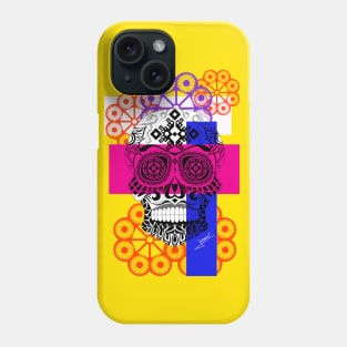 the magnum in skeleton portrait ecopop Phone Case