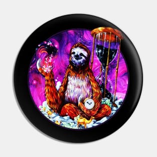 Time Master Poop Sloth Pin