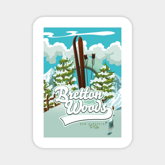 Bretton Woods New Hampshire To Ski Magnet by nickemporium1