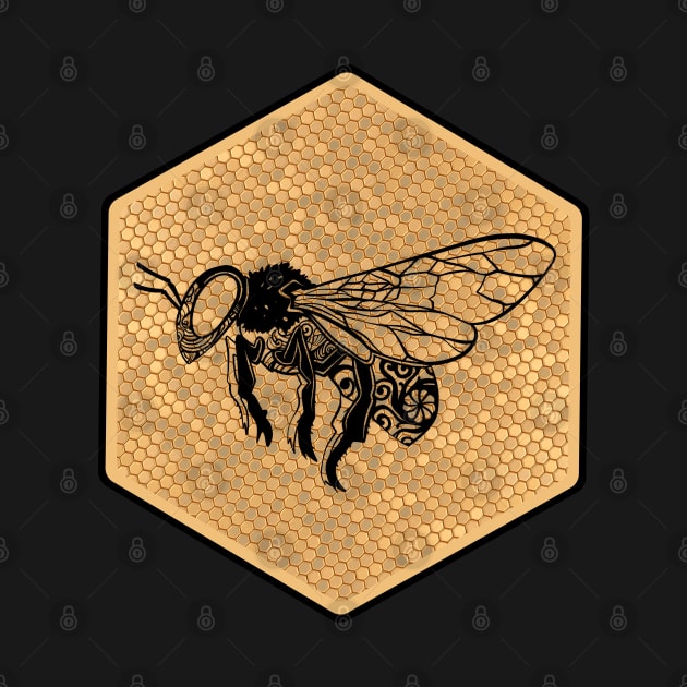 Honey bee by Padzilla Designs