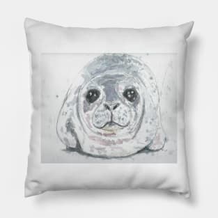 Baby Seal portrait Pillow