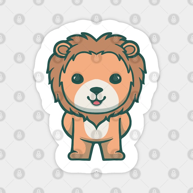 CUTE LION Magnet by BERKAH SERAWUNG