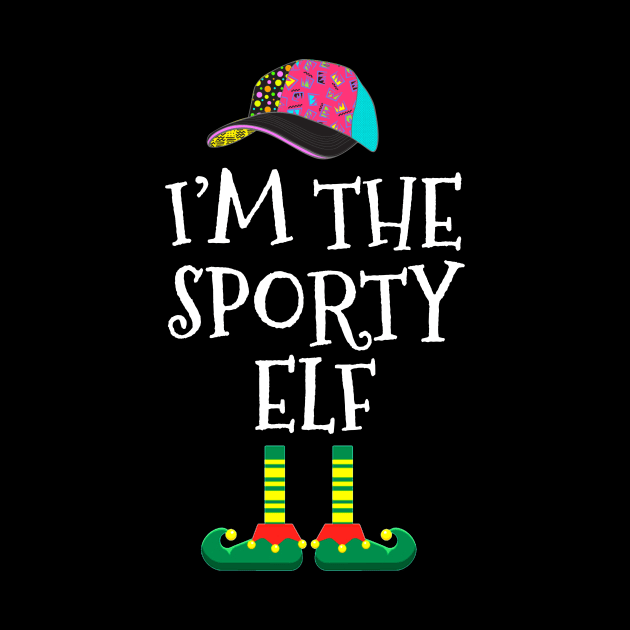 I am Sporty Elf Funny  Family Christmas by TeeAaron