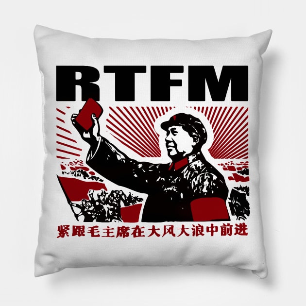 RTFM Mao Little Red book Pillow by WellRed