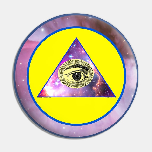 All Seeing Eye Pin by EssexArt_ABC