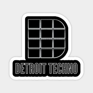 Detroit Techno D Logo Magnet