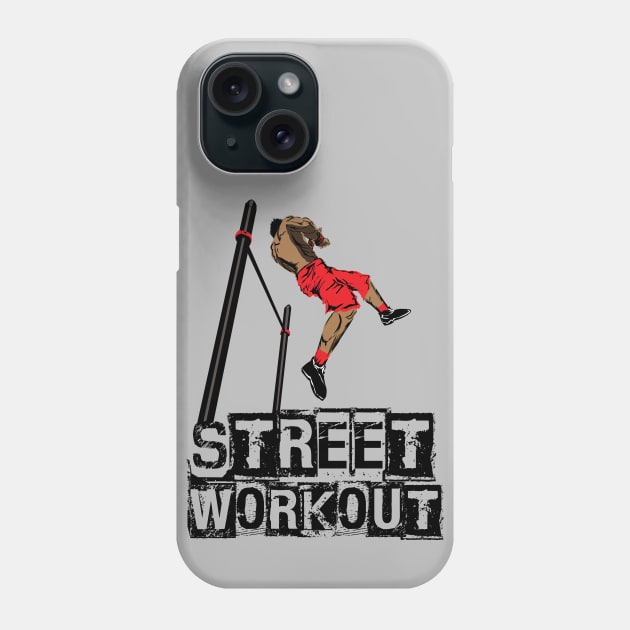 Street Workout- Muscle up-C Phone Case by Speevector