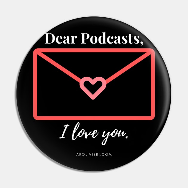 PODCAST VALENTINE (Dark) Pin by A. R. OLIVIERI