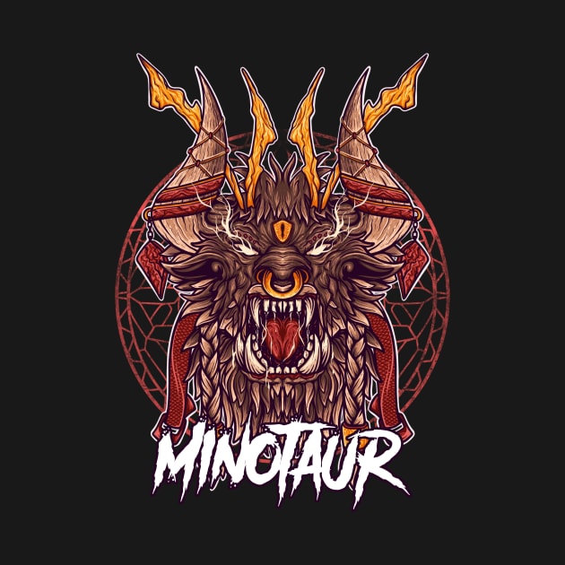 Minotaur Head by HappymanStudio