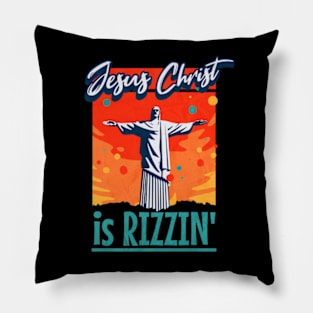 Rizz Master Jesus Christ is Rizzin' Funny Easter 2024 Tee He is Rizzin' Pillow