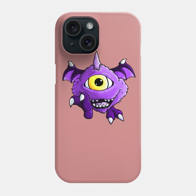 one eyed one horned flying purple people eater Phone Case by ThePieLord