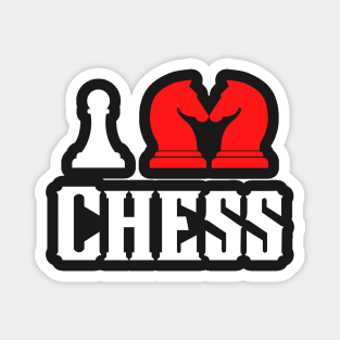 I Love Chess Magnet