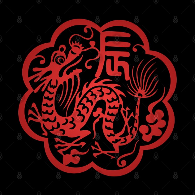 Chinese Zodiac ver.2 Dragon in Red by Takeda_Art