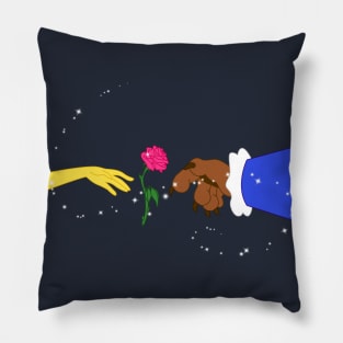 The creation of Beauty and the Beast Pillow