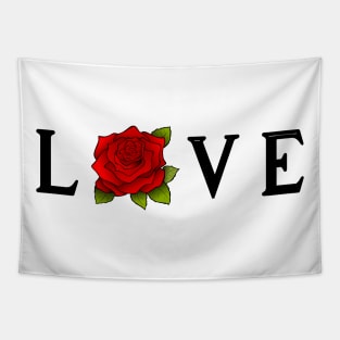 love with flower Tapestry