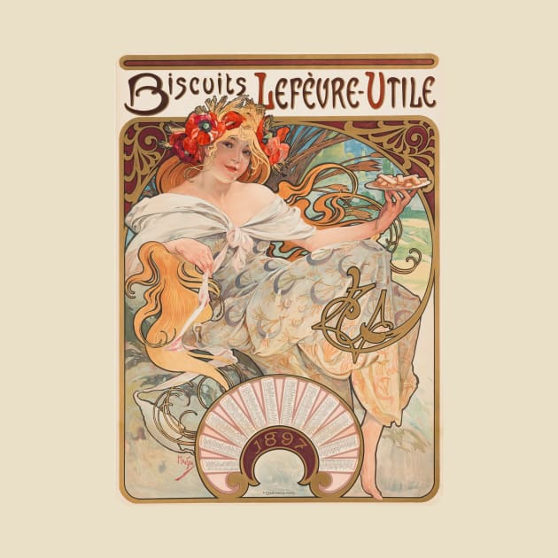 Biscuits Lefevre Utile (1897) by WAITE-SMITH VINTAGE ART