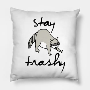Stay Trashy, Raccoon, Trash Panda Pillow