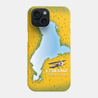 utah lake USA map Phone Case