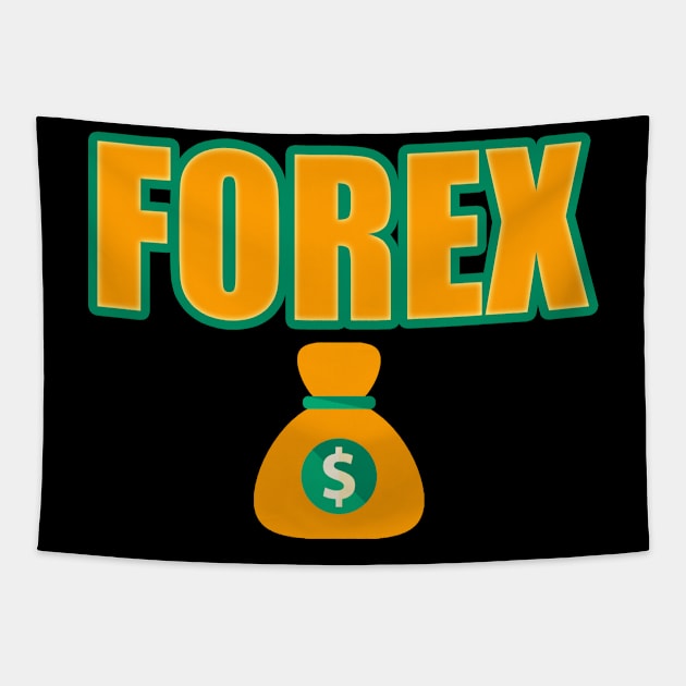 Forex Money Tapestry by Proway Design