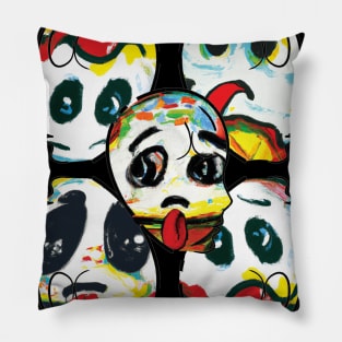 Abstract Phases Faces Mindset 2 Pillow