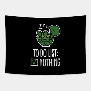 To do list: nothing! turtle - turtles - cute Tapestry