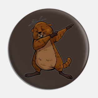 Groundhog Dabbing Dance In The Underground Pin