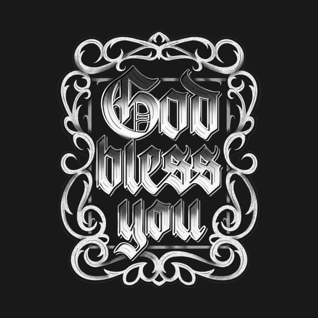 God Bless You by Sticky Wicky Studio