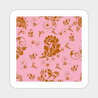 Floral Explosion Collection - Vintage Retro Floral Pattern 1# Magnet