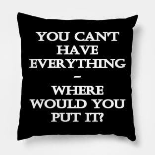 Funny One-Liner “Hoarder” Joke Pillow