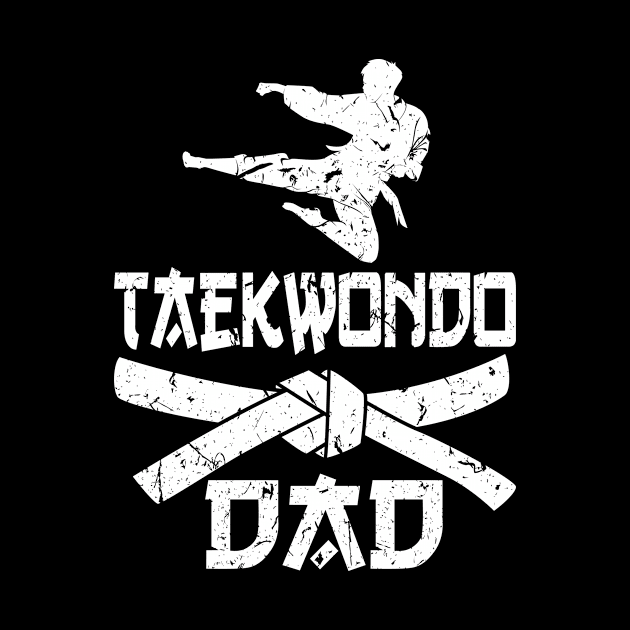 Taekwondo Dad Fathers Day Men Martial Arts by Humbas Fun Shirts