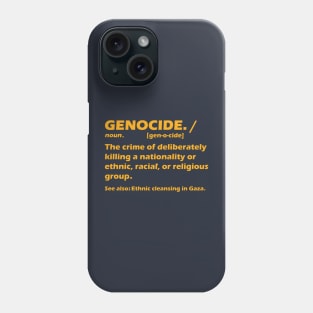 Ceasefire in Gaza STOP the genocide Phone Case